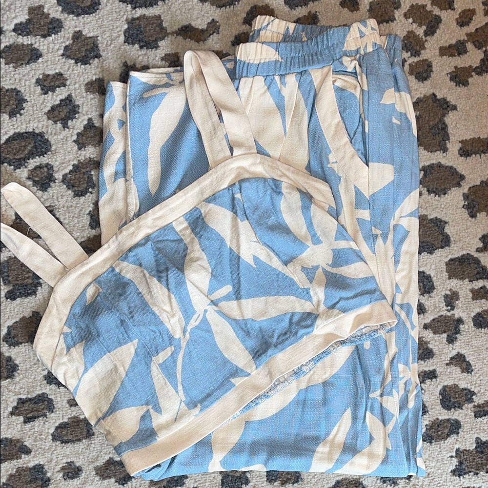 Wide leg pants set